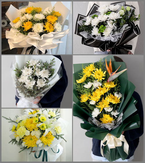 内蒙古呼和浩特和林格尔县黑老窑乡白事花束代送